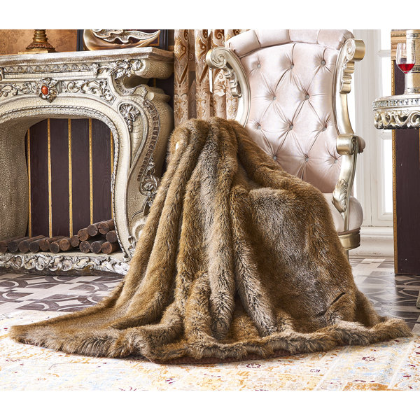 Everly Quinn Narendra Bear Faux Fur Throw & Reviews Wayfair